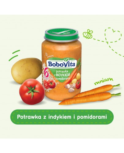BoboVita potrawka z indykiem i pomidorami po 6 miesiącu 190 g
