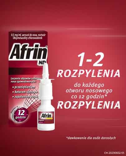 Afrin ND 0,5mg/ml aerozol do nosa 15 ml