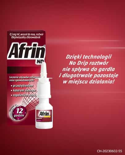 Afrin ND 0,5mg/ml aerozol do nosa 15 ml