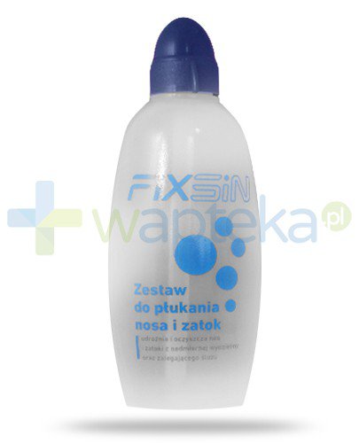 FixSin Zestaw do płukania nosa i zatok podstawowy 240 ml + 15 saszetek