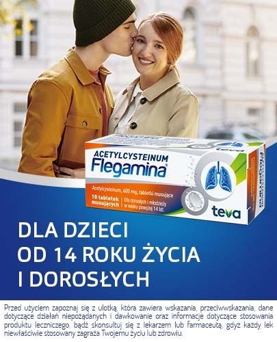 Acetylcysteinum Flegamina 600 mg 10 tabletek musujących