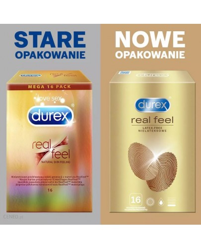 Durex RealFeel Ultra Smooth prezerwatywy 16 sztuk