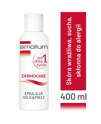 Emolium Dermocare emulsja do kąpieli od urodzenia 400 ml [KUP 3 dowolne produkty Emolium Dermocare OTRZYMASZ  Kubek DOIDY CUP]