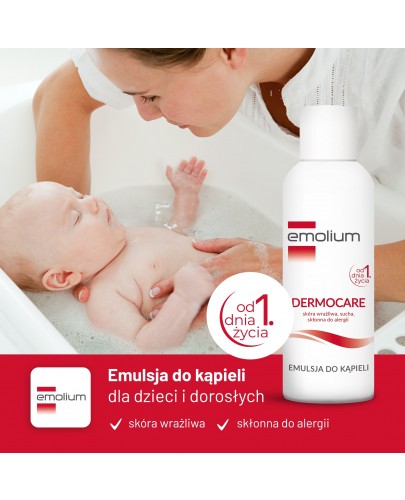 Emolium Dermocare emulsja do kąpieli od urodzenia 400 ml