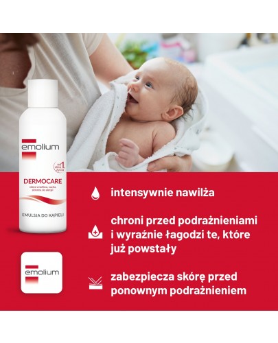 Emolium Dermocare emulsja do kąpieli od urodzenia 400 ml