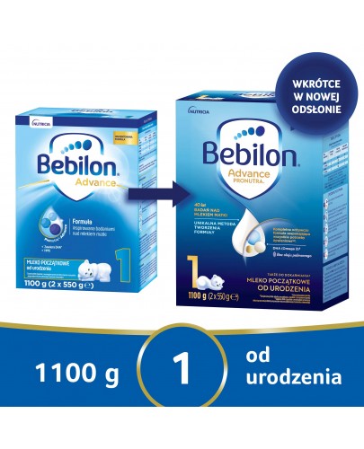 Bebilon 1 Pronutra Advance mleko początkowe od urodzenia 1100 g