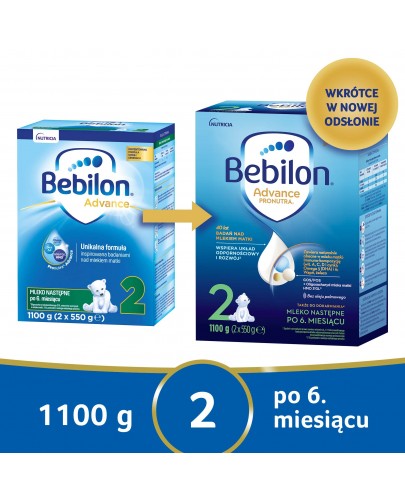 Bebilon 2 Pronutra Advance mleko modyfikowane po 6. miesiącu 1100 g