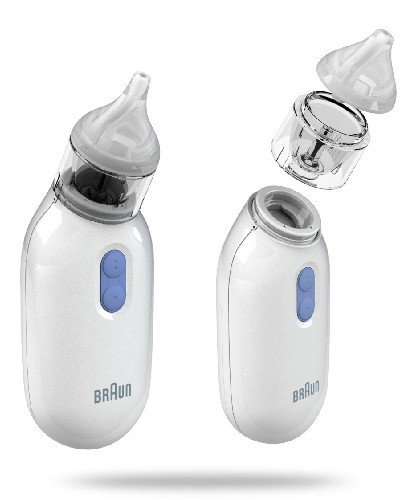 Braun Nasal aspirator 1 BNA 100 elektroniczny aspirator do nosa dla dzieci i niemowląt 1 sztuka