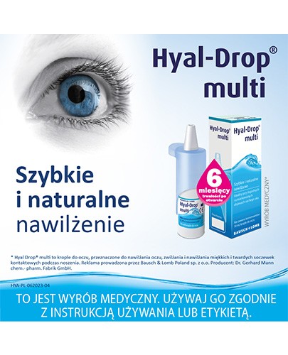 Hyal-Drop Multi krople do oczu 10 ml 