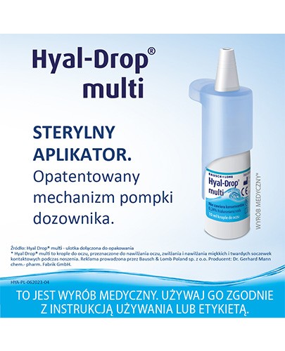 Hyal-Drop Multi krople do oczu 10 ml 