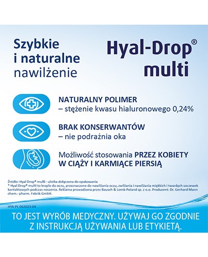 Hyal-Drop Multi krople do oczu 10 ml 