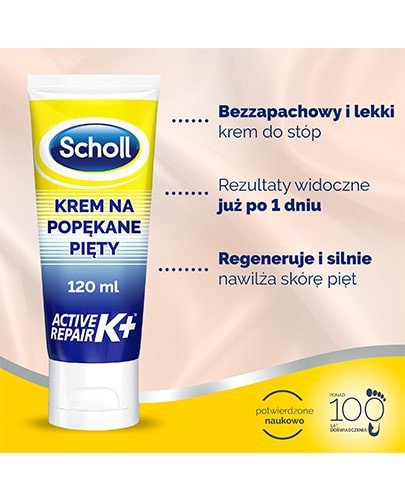 Scholl krem regenerujący na popękane pięty 120 ml