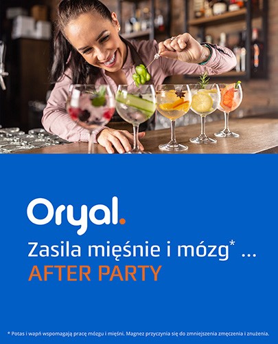 Oryal After Party smak pomarańczowy 18 tabletek musujących