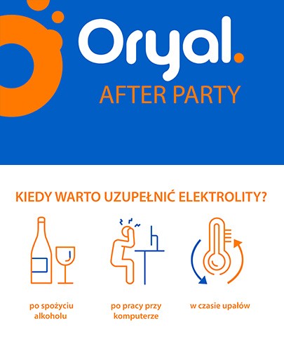 Oryal After Party smak pomarańczowy 18 tabletek musujących