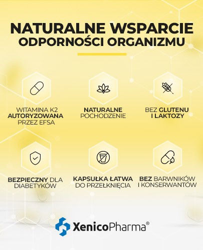 Menachinox K2 + D3 4000 forte witamina K2 30 kapsułek Xenico