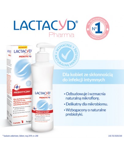 Lactacyd Pharma Prebiotic Plus płyn do higieny intymnej 250 ml