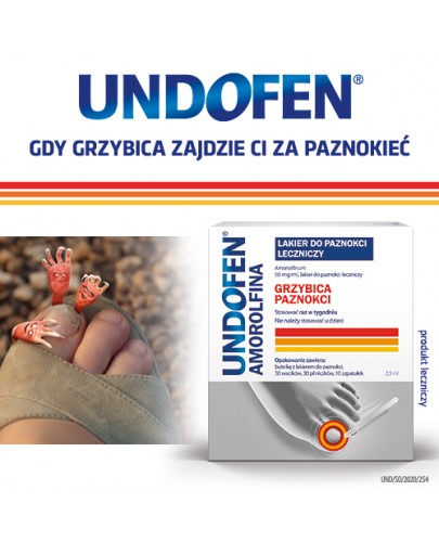 Undofen Amorolfina lakier leczniczy do paznokci 2,5 ml