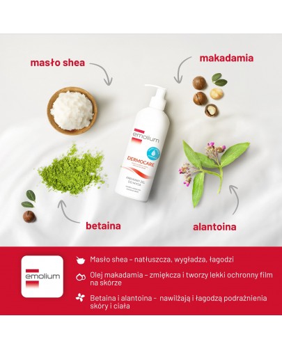 Emolium Dermocare kremowy żel do mycia od 1 miesiąca 400 ml [NOWA FORMUŁA]