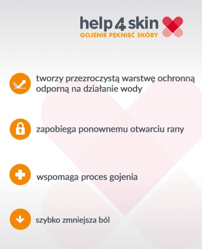 Help4Skin gojenie pęknięć skóry plaster w żelu 7 ml