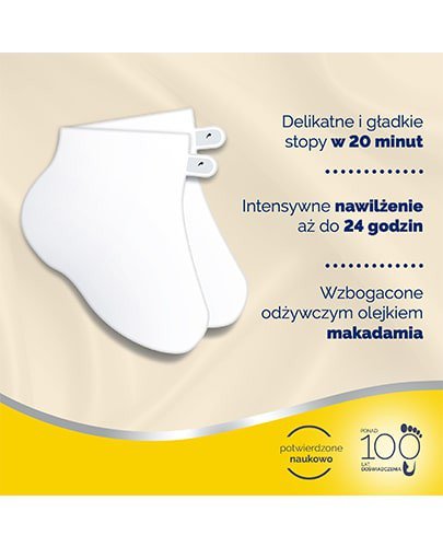 Scholl PediMask skarpetki nawilżające do stóp z olejkiem makadamia SPA 1 para + Scholl maska nawilżająca do stóp 1 para