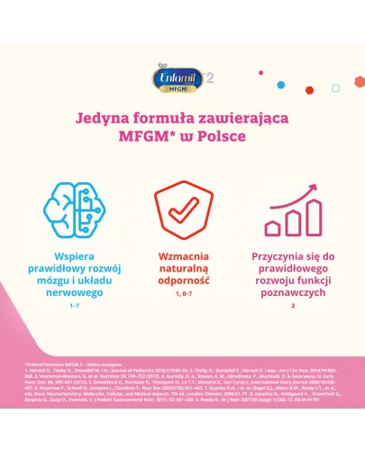 Enfamil 2 Premium MFGM mleko następne modyfikowane po 6 miesiącu 800 g