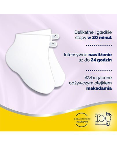 Scholl PediMask skarpetki nawilżające do stóp z olejkiem lawendowym SPA 1 para