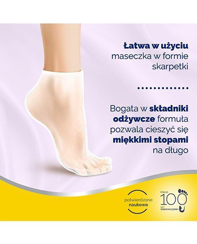 Scholl PediMask skarpetki nawilżające do stóp z olejkiem lawendowym SPA 1 para