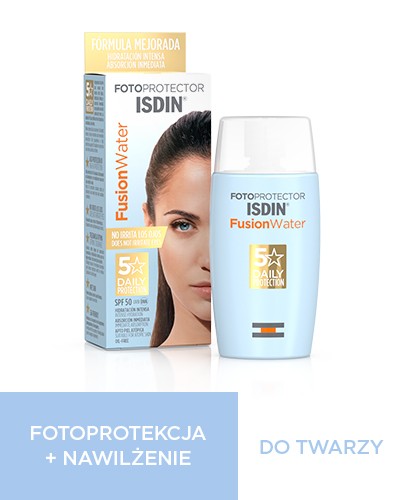 Fotoprotector Isdin Fusion Water SPF50 ultralekki krem do twarzy 50 ml