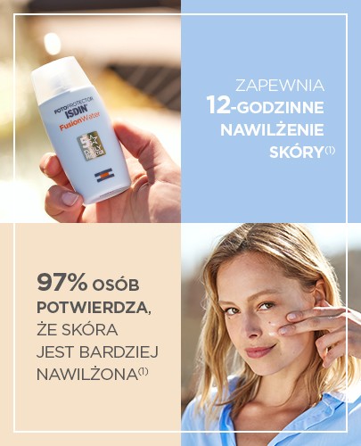 Fotoprotector Isdin Fusion Water SPF50 ultralekki krem do twarzy 50 ml