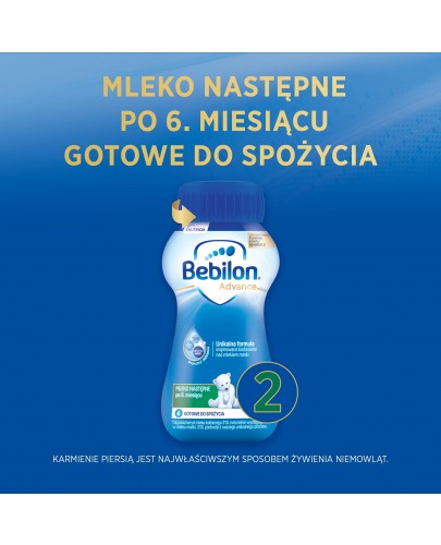 Bebilon 2 Pronutra Advance mleko modyfikowane po 6 miesiącu 200 ml