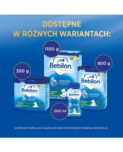 Bebilon 2 Pronutra Advance mleko modyfikowane po 6 miesiącu 200 ml