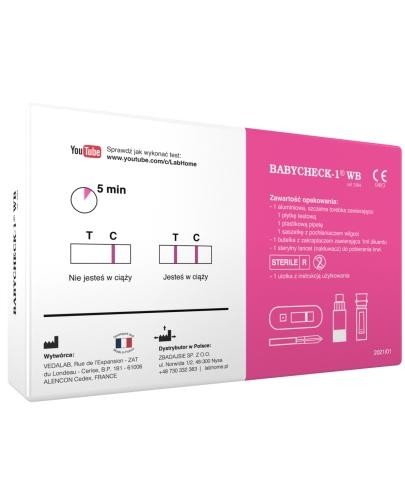 LabHome Babycheck-1 WB test ciążowy z krwi 1 sztuka