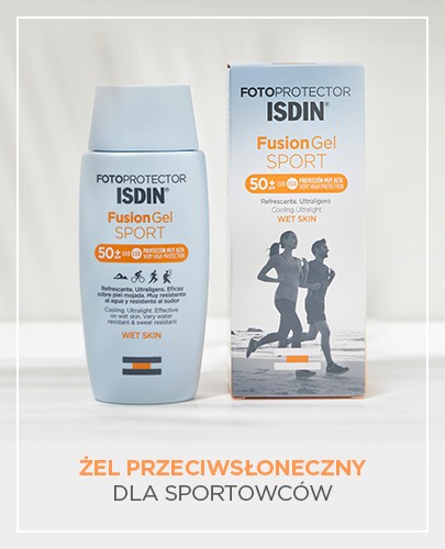 Fotoprotector Isdin Fusion Gel Sport żel przeciwsłoneczny dla sportowców 100 ml