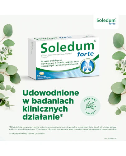 Soledum Forte 200 mg 20 kapsułek