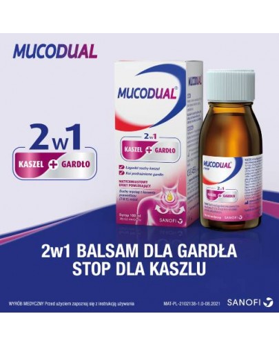 Mucodual 2w1 syrop na kaszel i gardło 100 ml