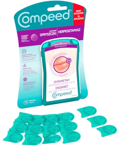 Compeed plastry na opryszczkę dyskretne 15 sztuk