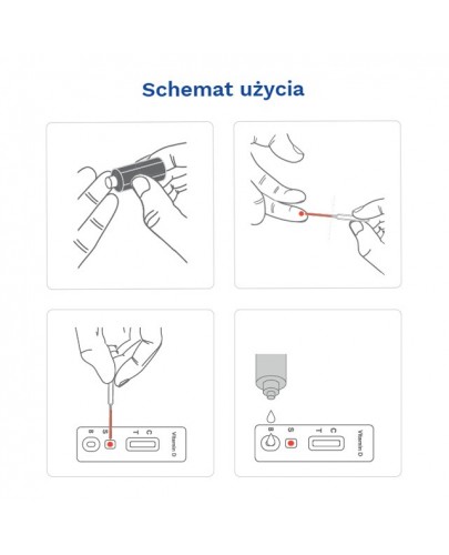 Diather Test Witamina D domowy test do oznaczenia stężenia witaminy D we krwi 1 sztuka