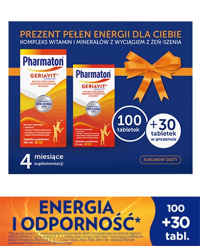 Pharmaton Geriavit 130 tabletek (100+30) [ZESTAW]