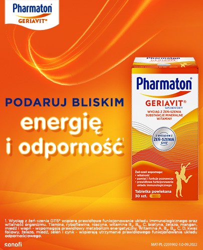 Pharmaton Geriavit 30 tabletek powlekanych