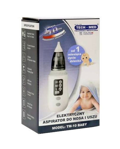Tech-Med TM-10 BABY elektryczny aspirator do nosa i uszu 1 sztuka