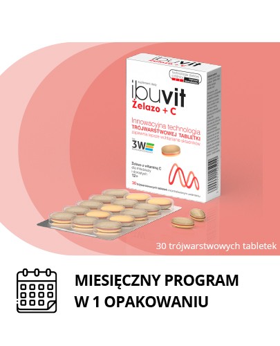 Ibuvit Żelazo + C 30 tabletek