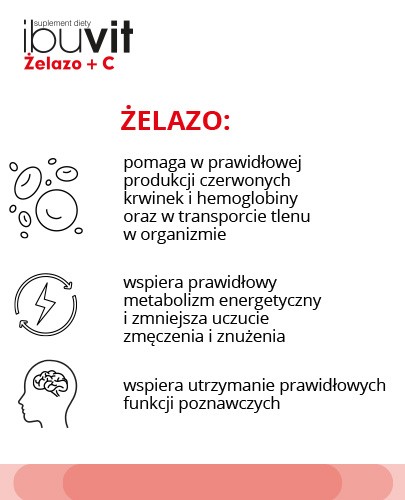 Ibuvit Żelazo + C 30 tabletek