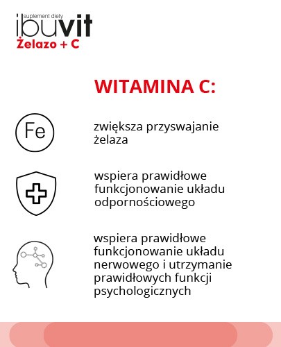 Ibuvit Żelazo + C 30 tabletek