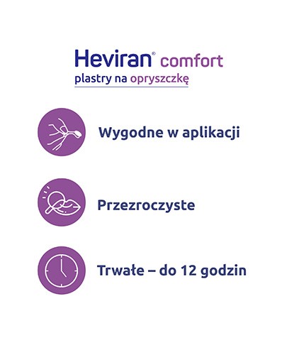 Heviran Comfort plastry na opryszczkę 15 sztuk