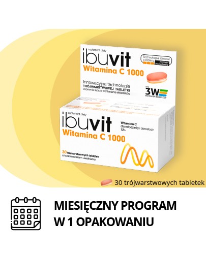 Ibuvit Witamina C 1000 30 tabletki