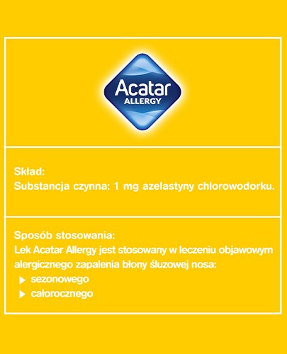 Acatar Allergy 1 mg/ml aerozol do nosa 10 ml