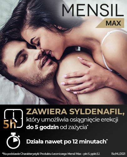 Mensil Max (Sildenafil 50mg) lek na erekcję 2 tabletki