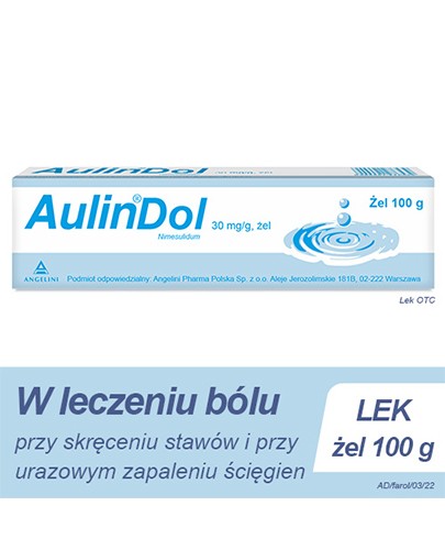 AulinDol 30 mg/g żel 100 g