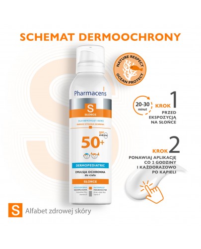 Pharmaceris S Emulsja ochronna dla niemowlat i dzieci SPF50+ spray 150 ml [Nowa Formuła]