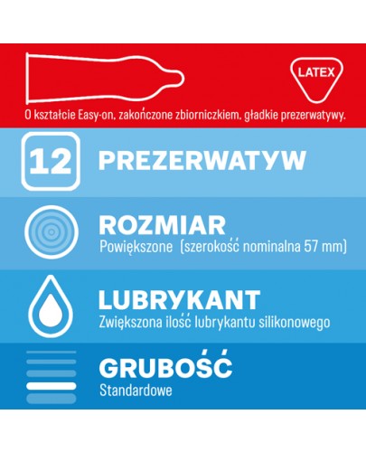 Durex Feel Thin XL prezerwatywy 12 sztuk